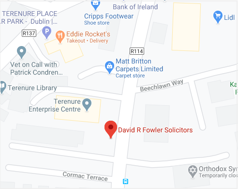 david r fowler solicitors rathfarnham map